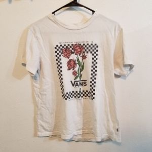 Van's Checkered Floral Tee